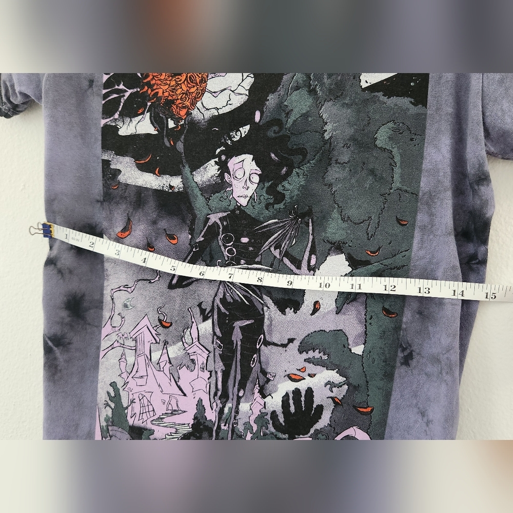 Edward Scissorhands Sketch Art Wash Boyfriend Fit Girls T-Shirt Size Sma… - Picture 11 of 11